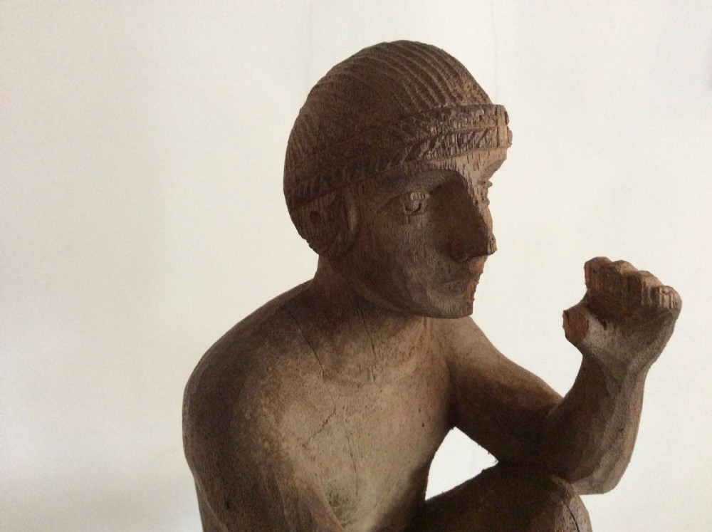 A carved wood Deco period sculpture View IV