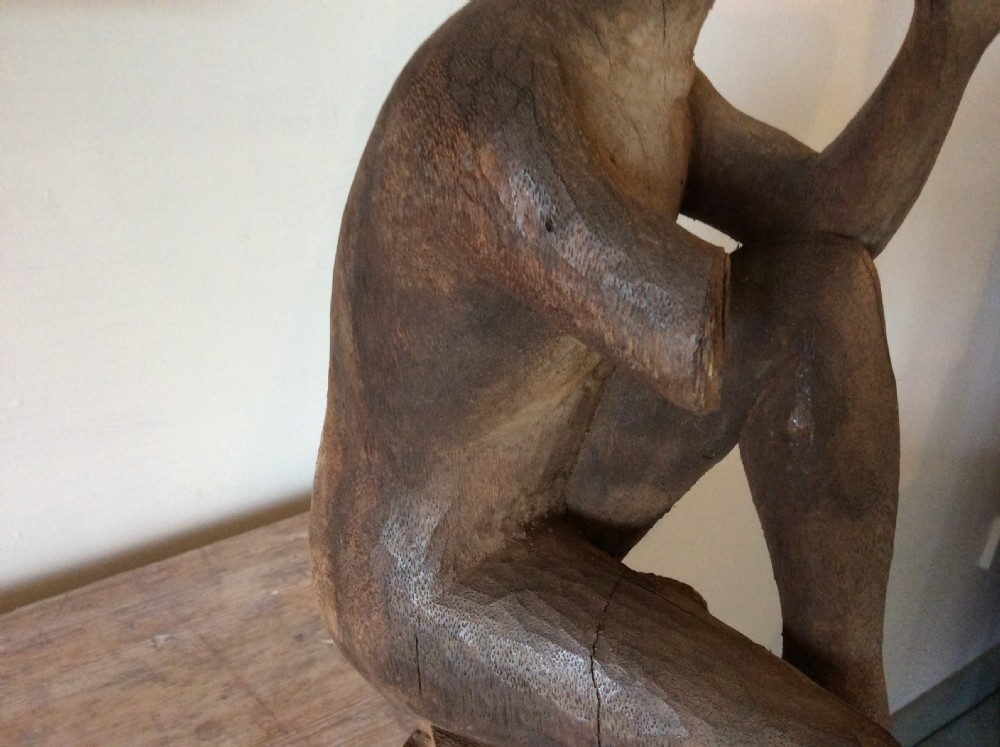 A carved wood Deco period sculpture View VI