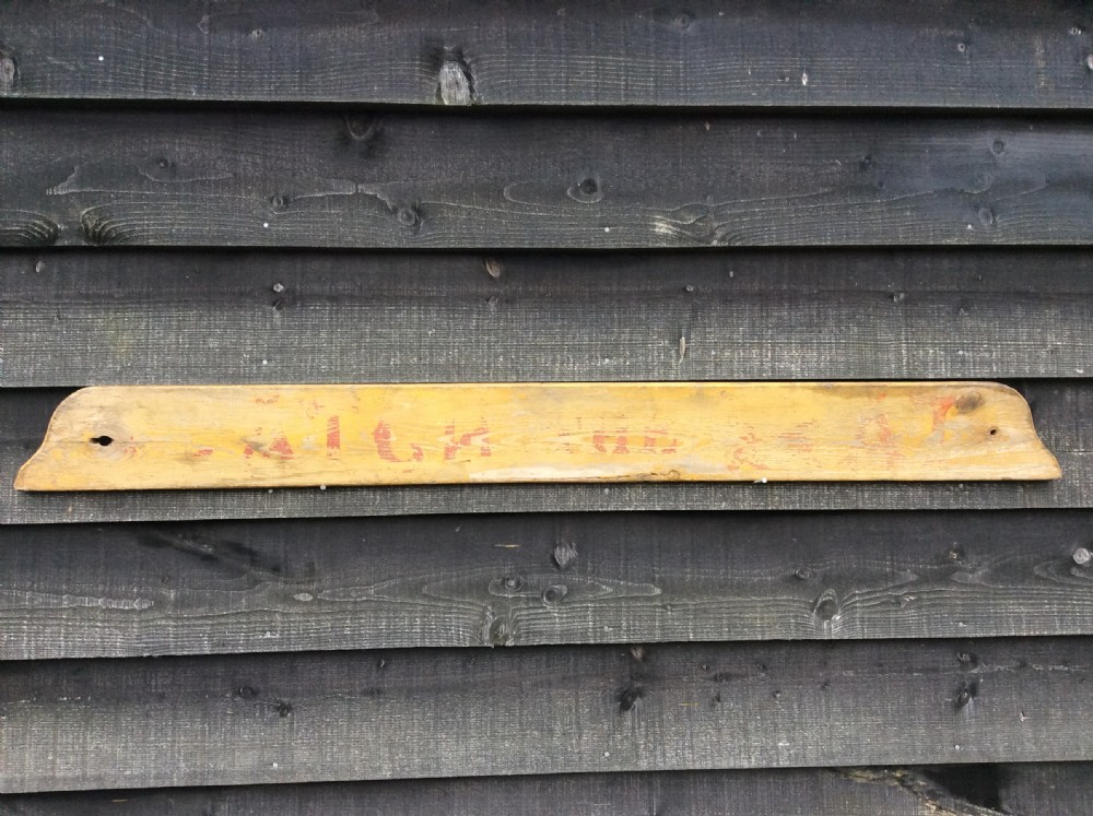 A GENUINE wooden fairground sign View II