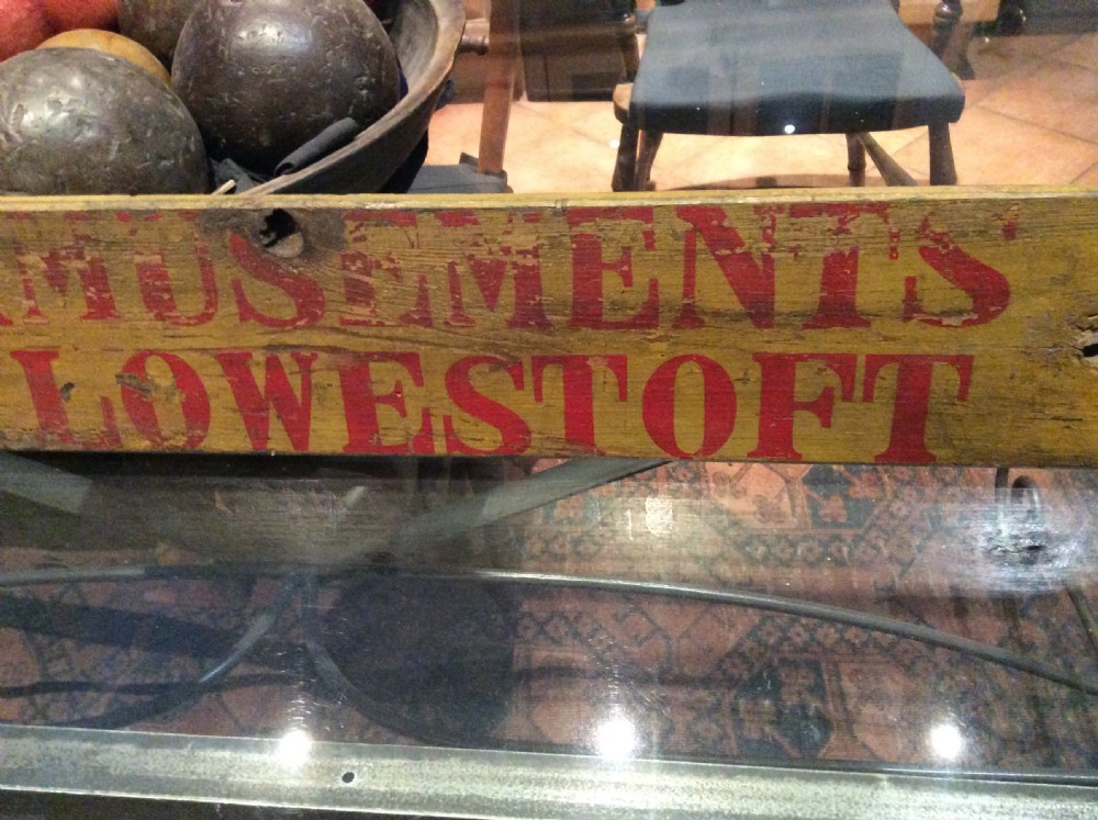 A GENUINE wooden fairground sign View IV