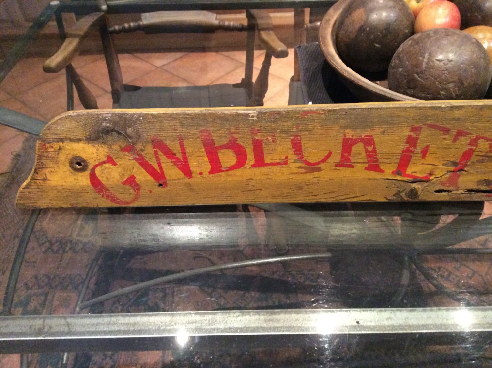 A GENUINE wooden fairground sign View V