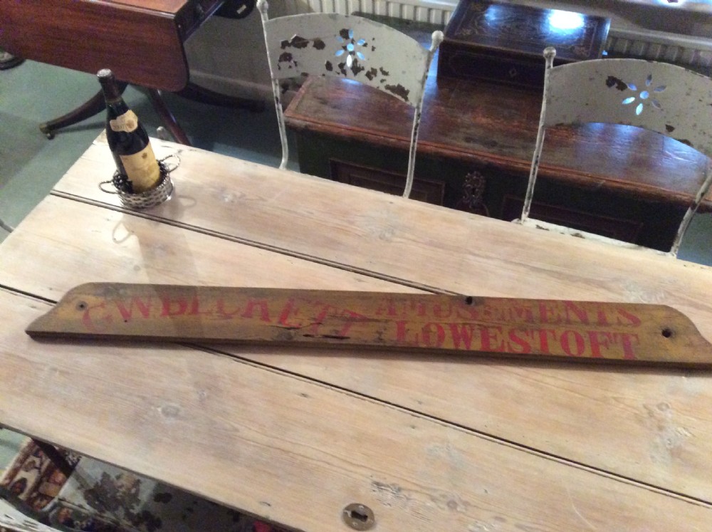A GENUINE wooden fairground sign View VI