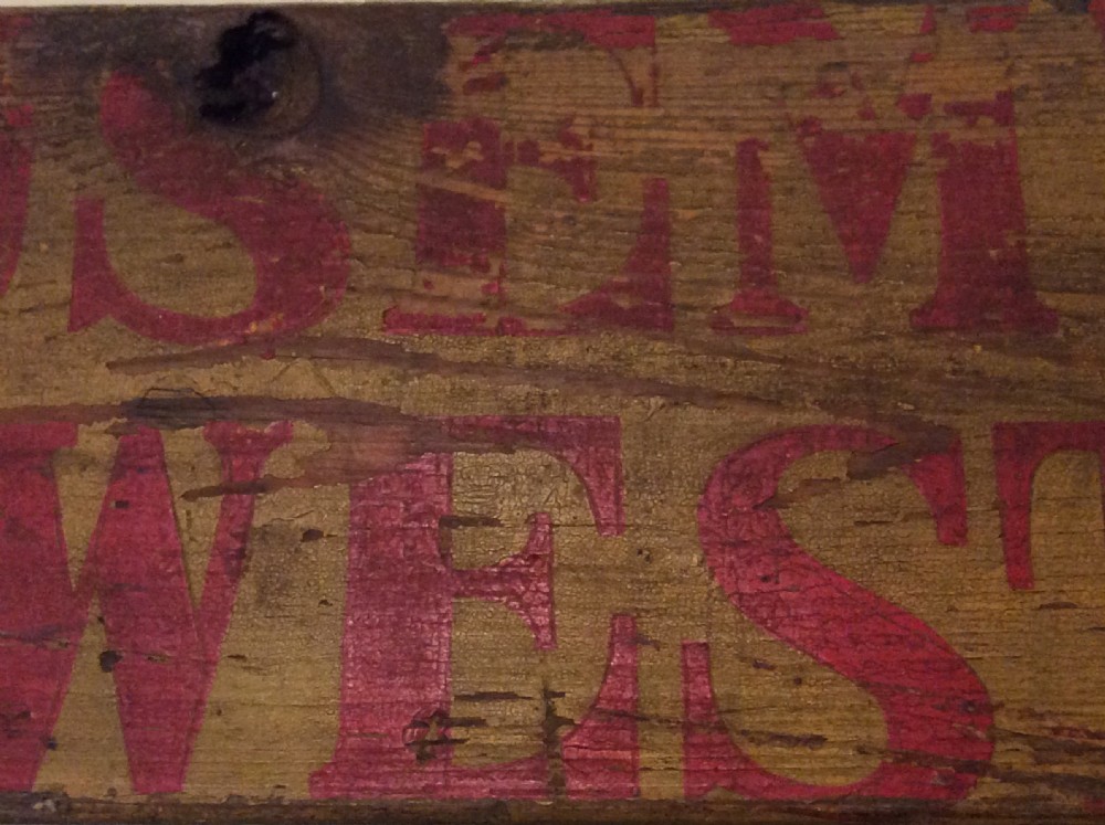 A GENUINE wooden fairground sign View IX