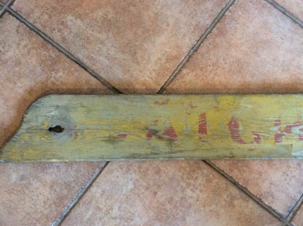A GENUINE wooden fairground sign View X