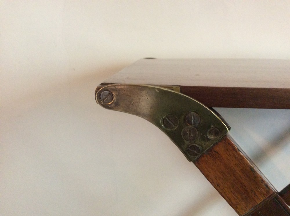 A Georgian folding campaign table View II