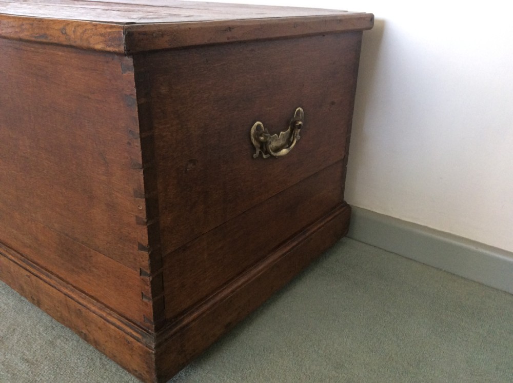 A Georgian oak trunk View II
