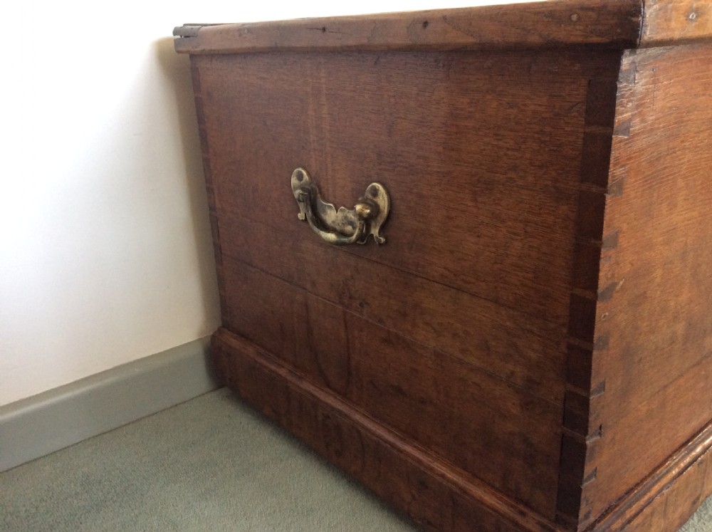 A Georgian oak trunk View V