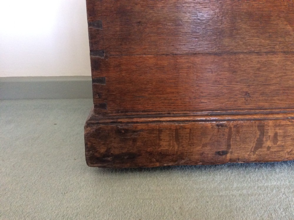 A Georgian oak trunk View VI