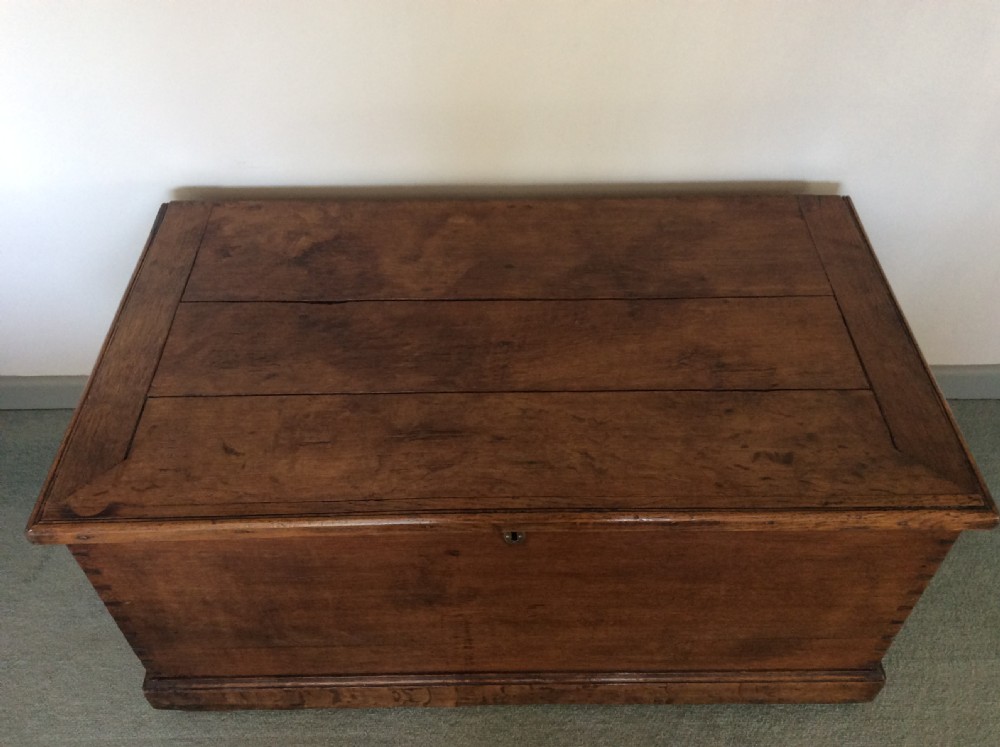 A Georgian oak trunk View VII
