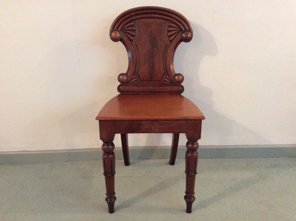 A good William IV hall chair