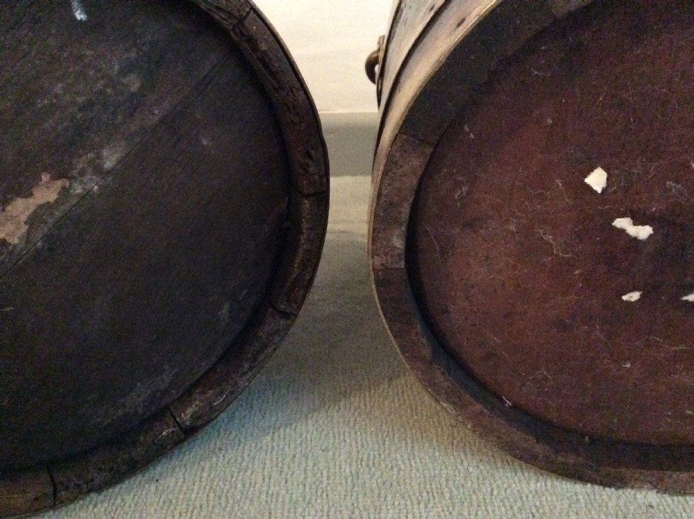 A near pair of antique peat buckets View IX