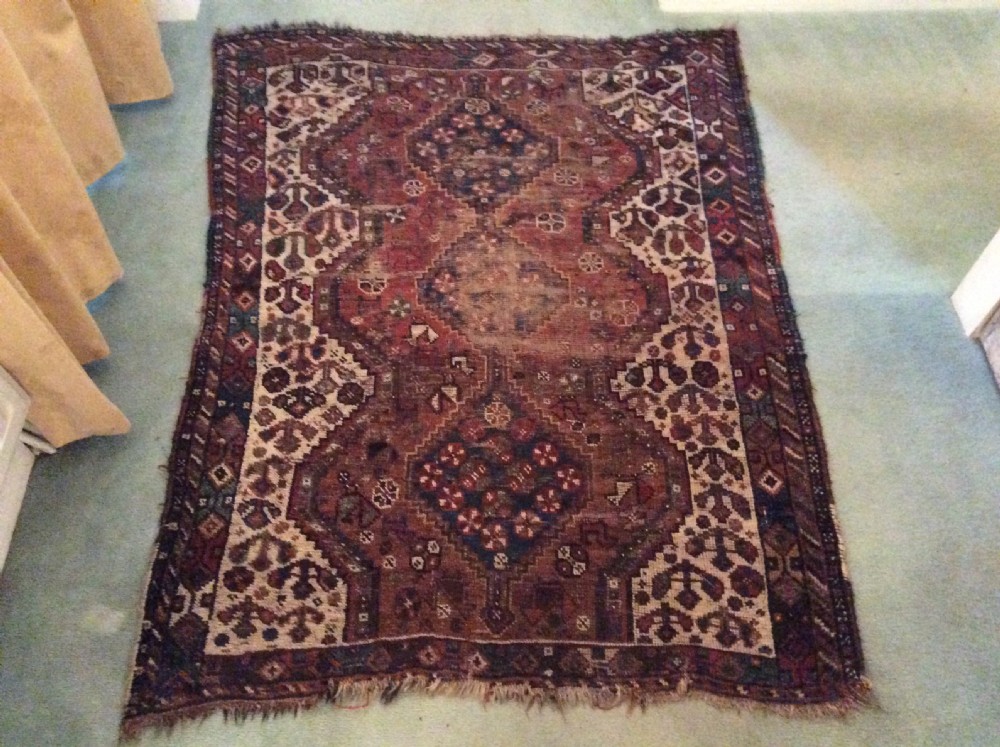 A small antique rug
