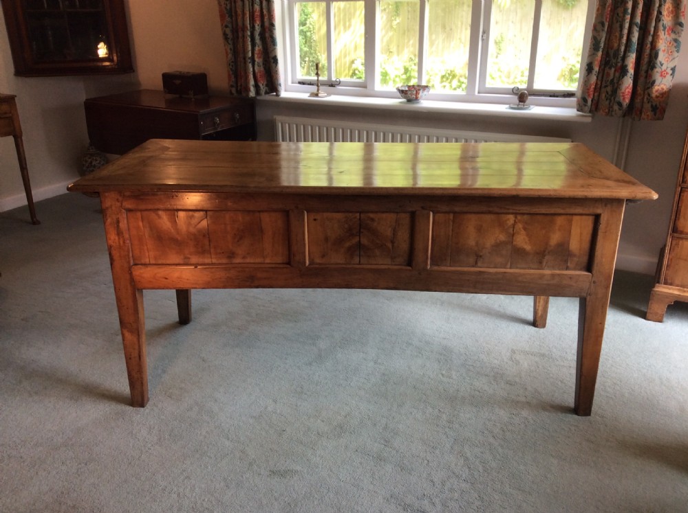 A very unusual French cherrywood desk