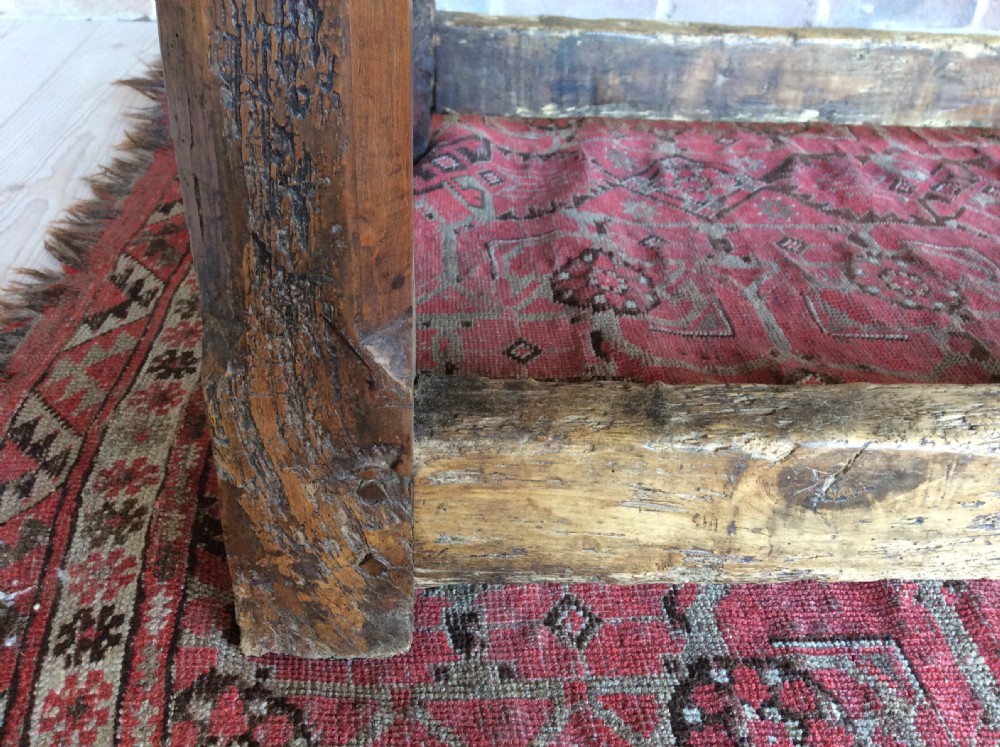 A 17thC French walnut refrectory hall table View VI
