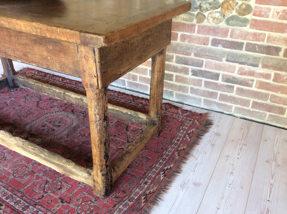 A 17thC French walnut refrectory hall table View XII