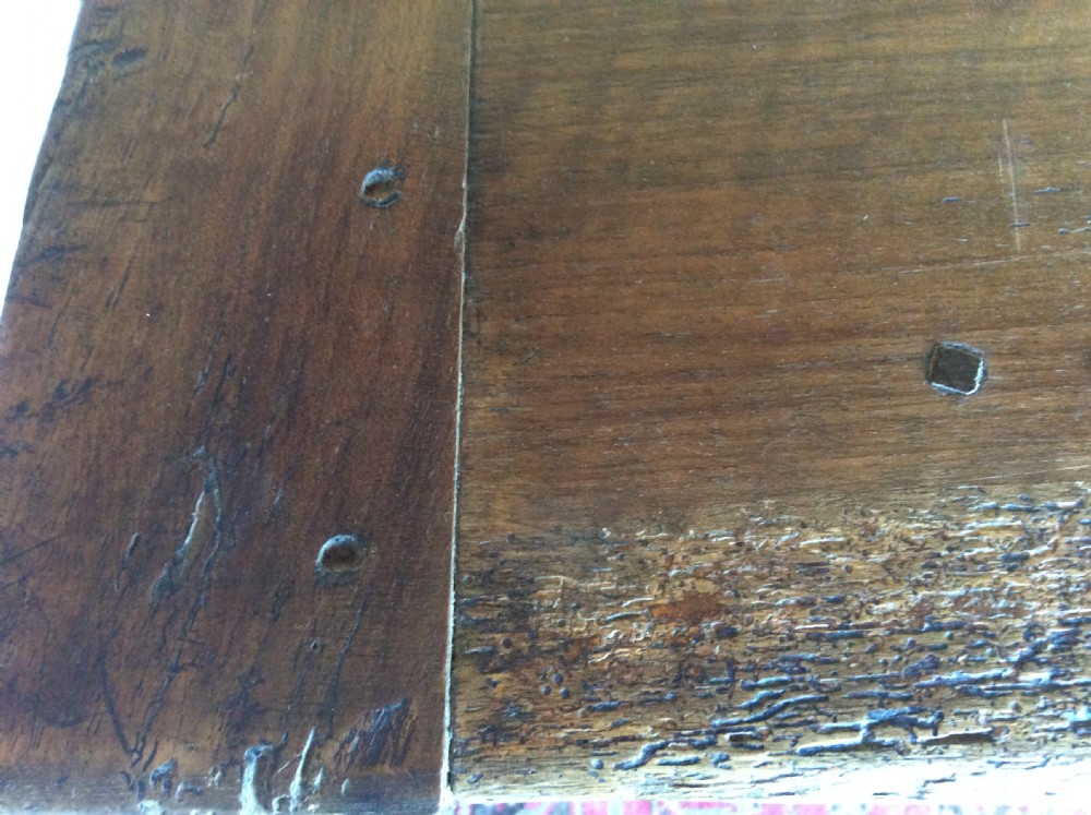 A 17thC French walnut refrectory hall table View XVI