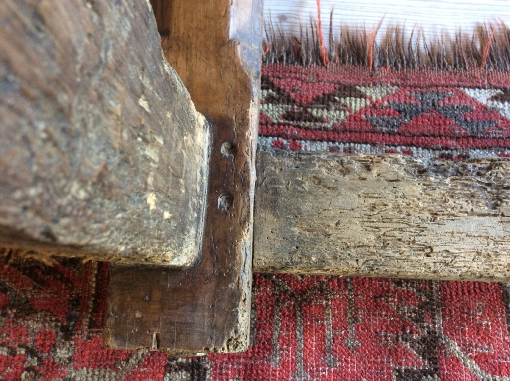 A 17thC French walnut refrectory hall table View XVIII