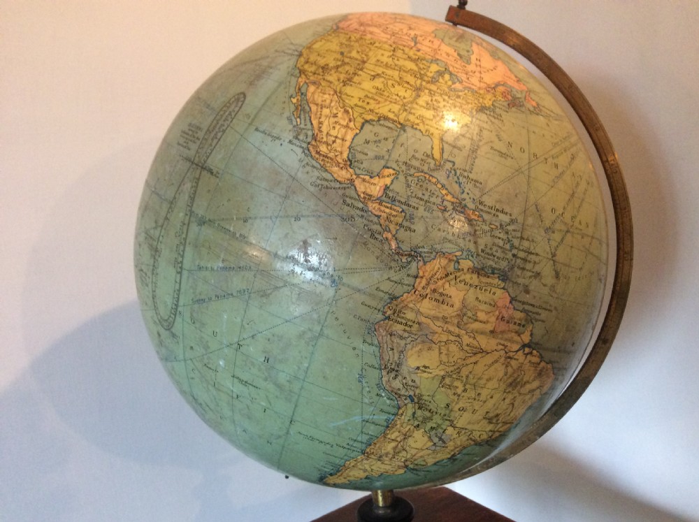 A 12'' Phillips terrestrial globe View V