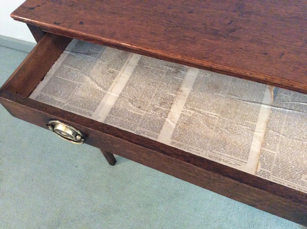 A Georgian oak side table View V