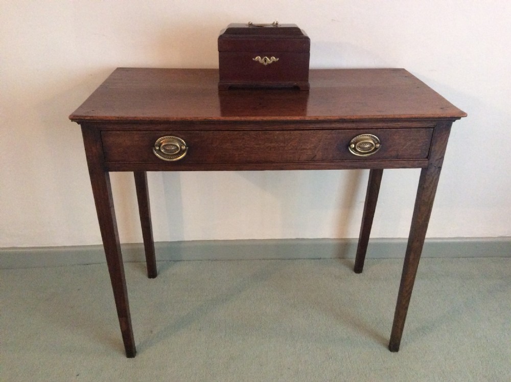 A Georgian oak side table View VII