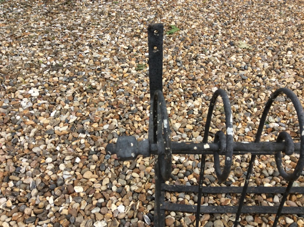 A pair of 19thC iron balcony window box railings View V