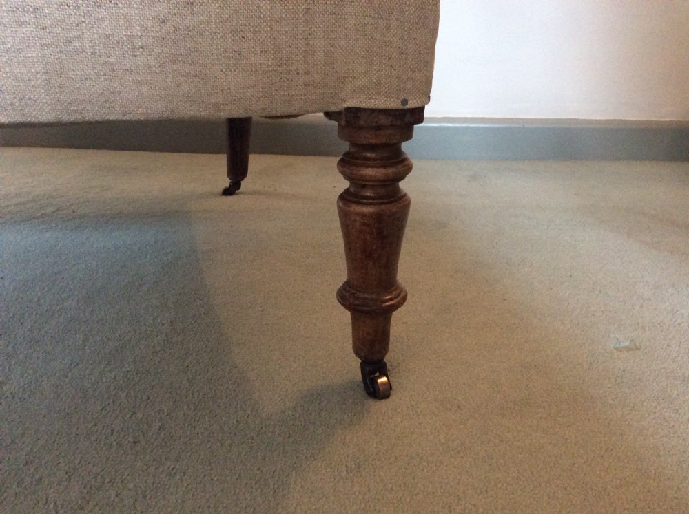 A good 19thC French upholstered armchair View III