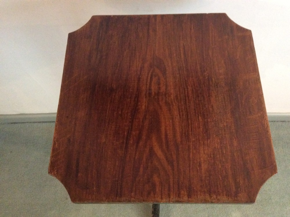 An Italian painted adjustable pedestal tripod table View IV