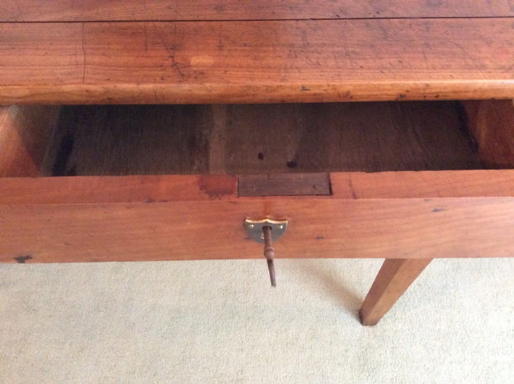 A 19thC French cherry writing table View III