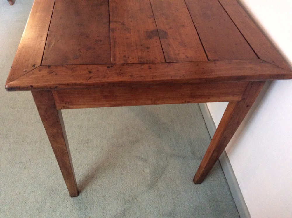 A 19thC French cherry writing table View IV