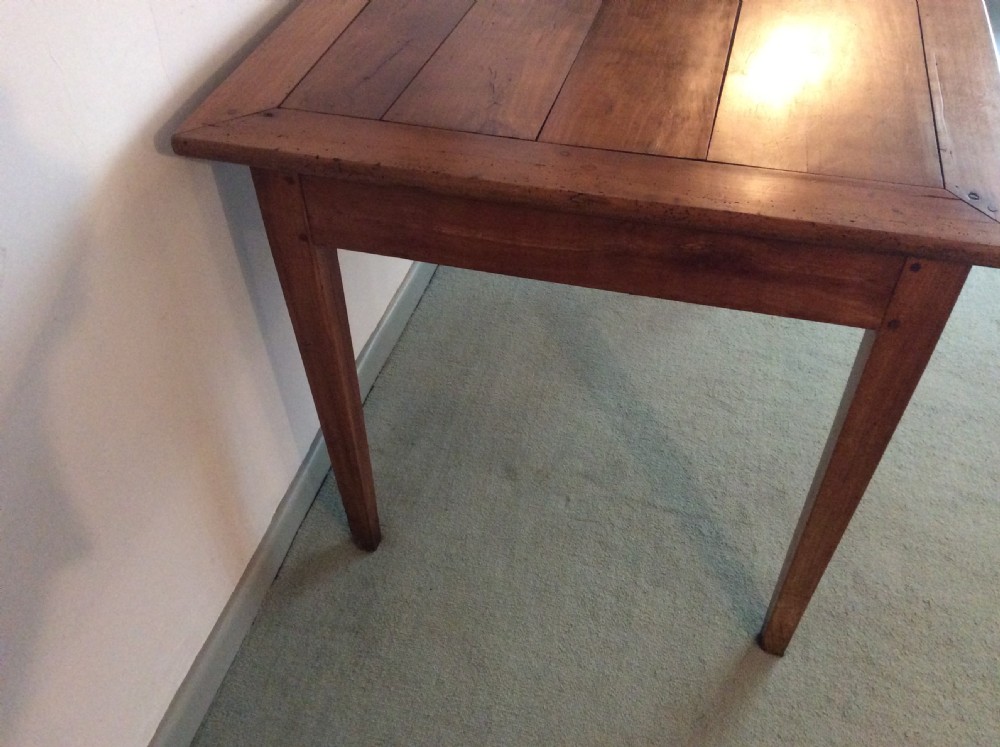 A 19thC French cherry writing table View V