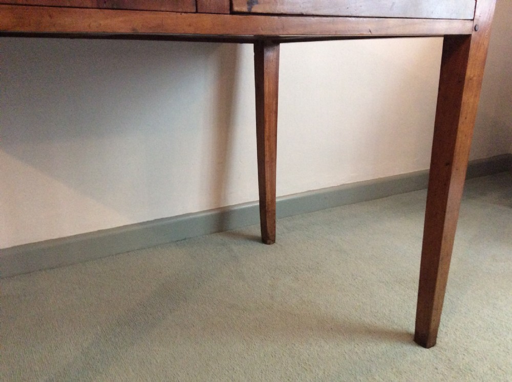 A 19thC French cherry writing table View VI