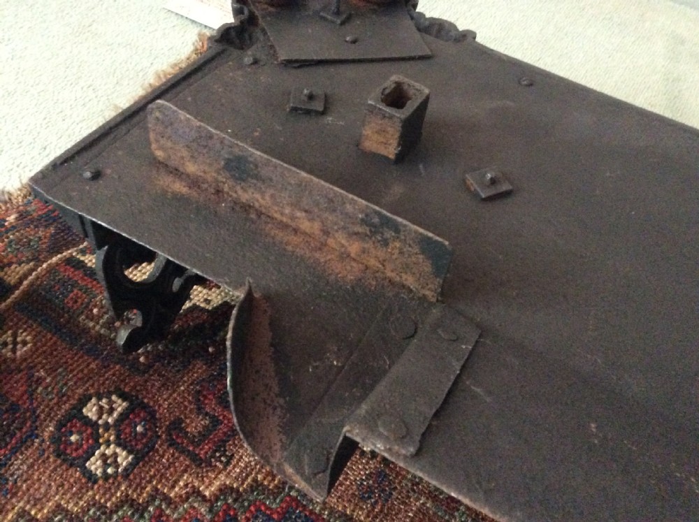 A large ornate Victorian cast iron fender View XI