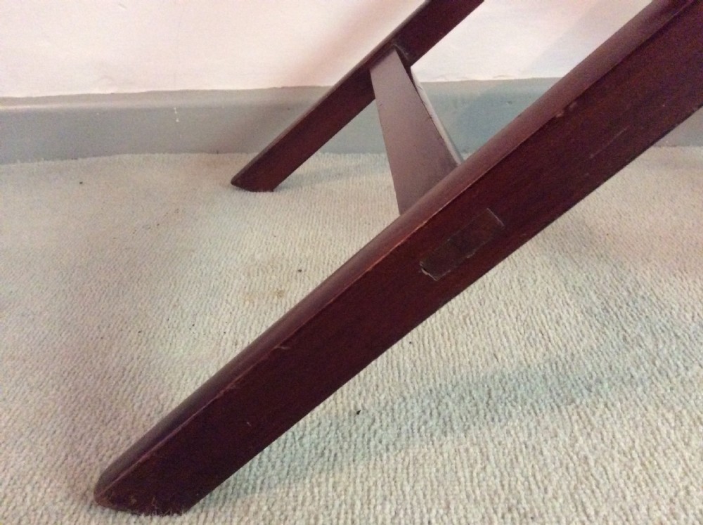 A 19thC mahogany butlers tray lamp table View VIII