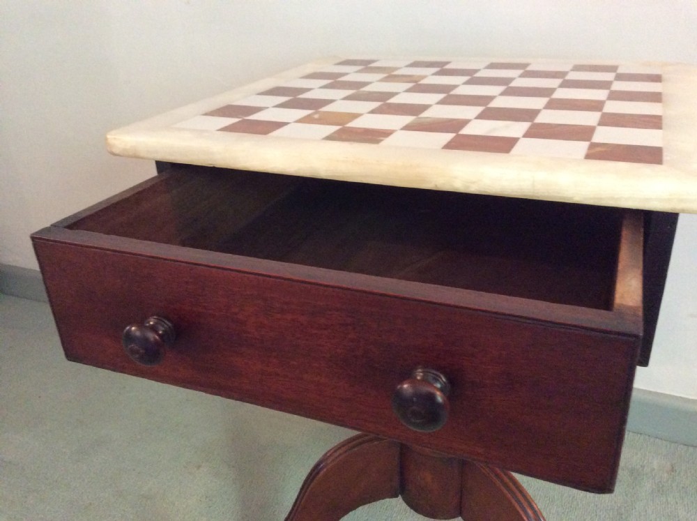 A 19thC chess table View VII