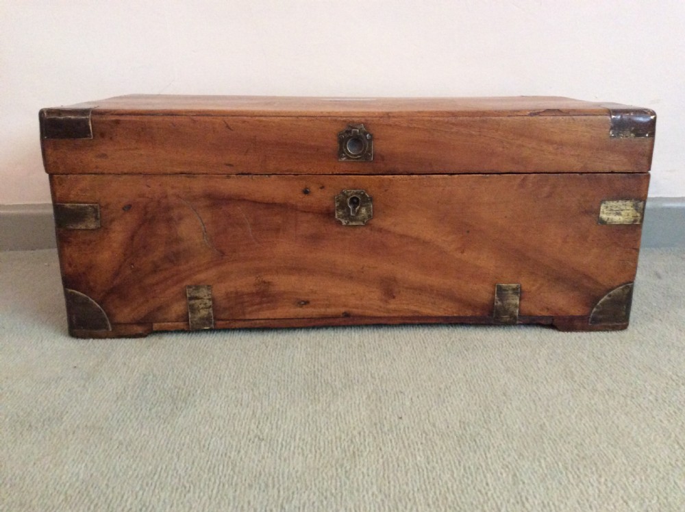 A  small19thC Camphor campaign trunk