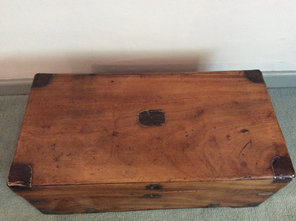 A  small19thC Camphor campaign trunk View IV
