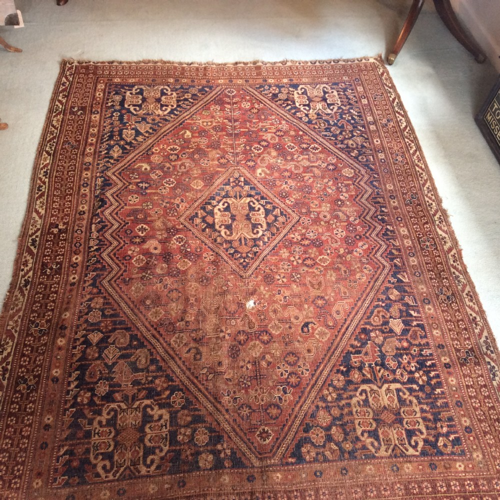 An antique Caucasian rug 