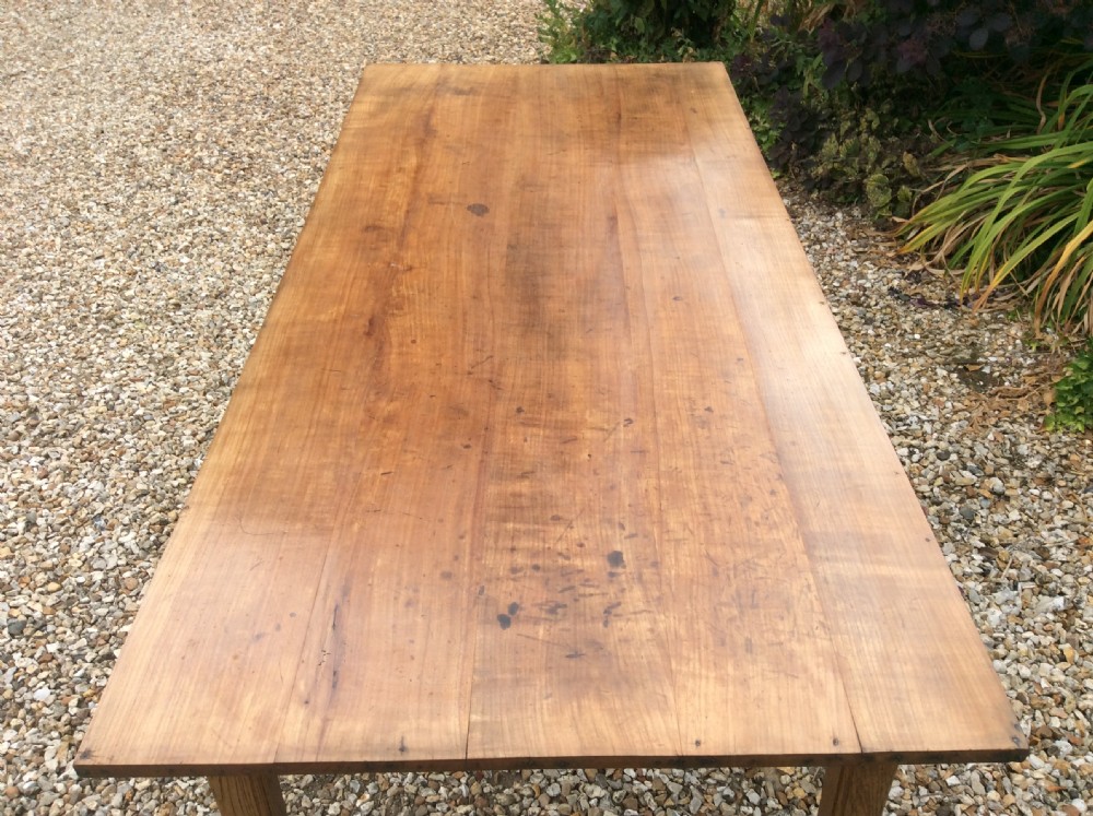 A French two drawer cherry top table View III