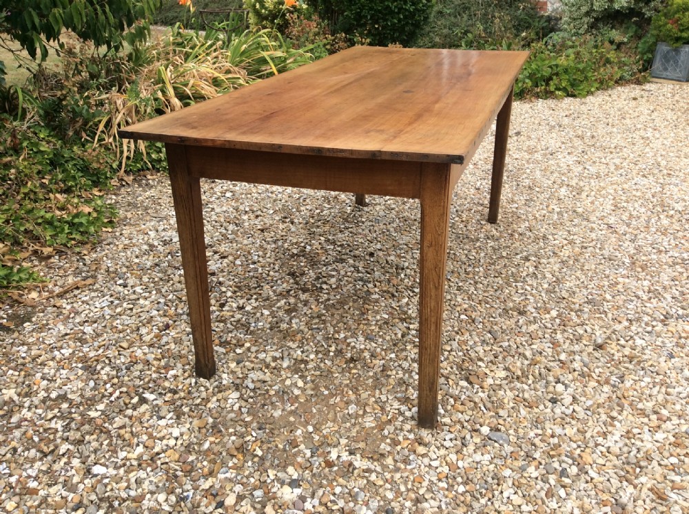A French two drawer cherry top table View IV