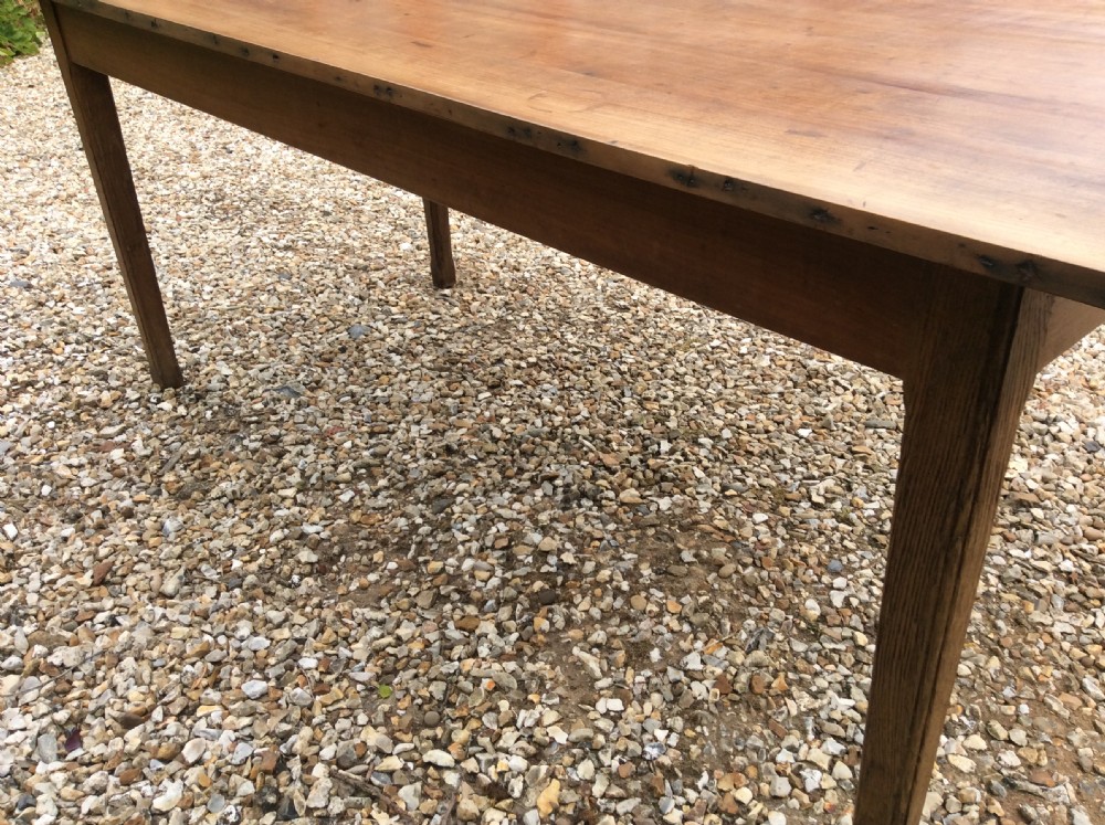 A French two drawer cherry top table View VII