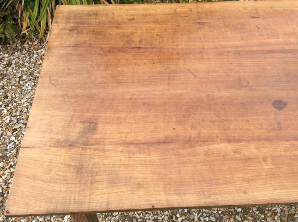 A French two drawer cherry top table View XI