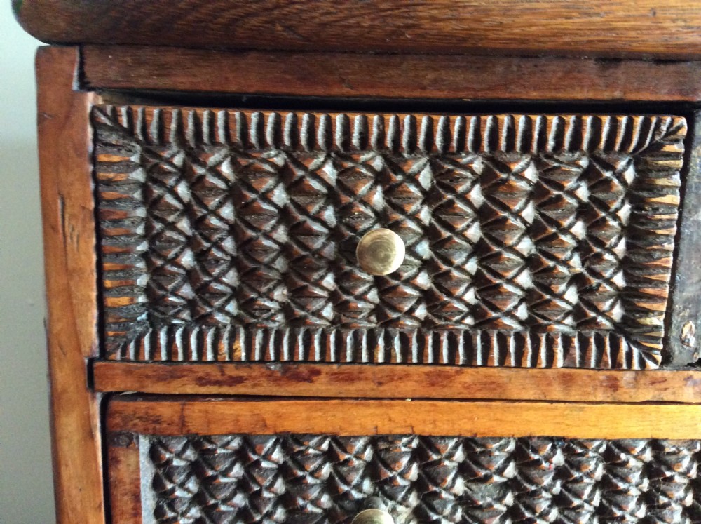 A tramp art miniature chest View III