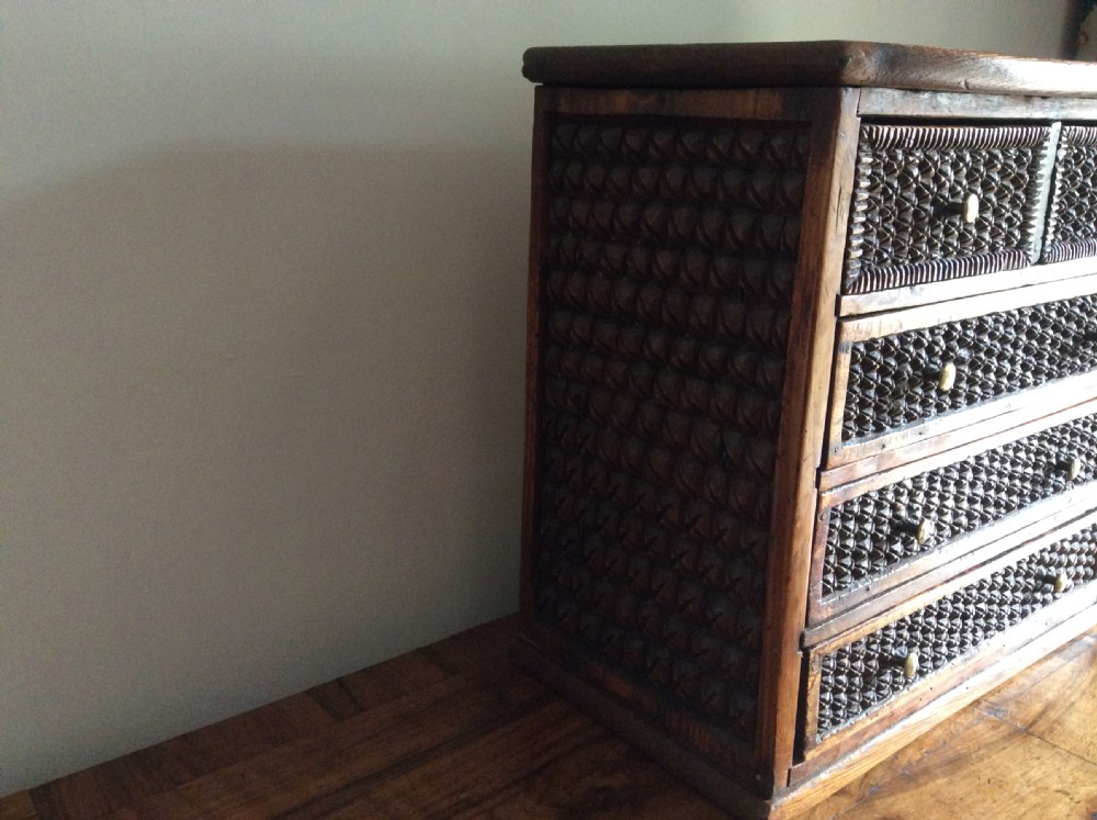 A tramp art miniature chest View IV
