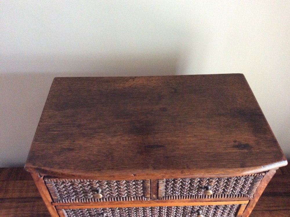 A tramp art miniature chest View VI