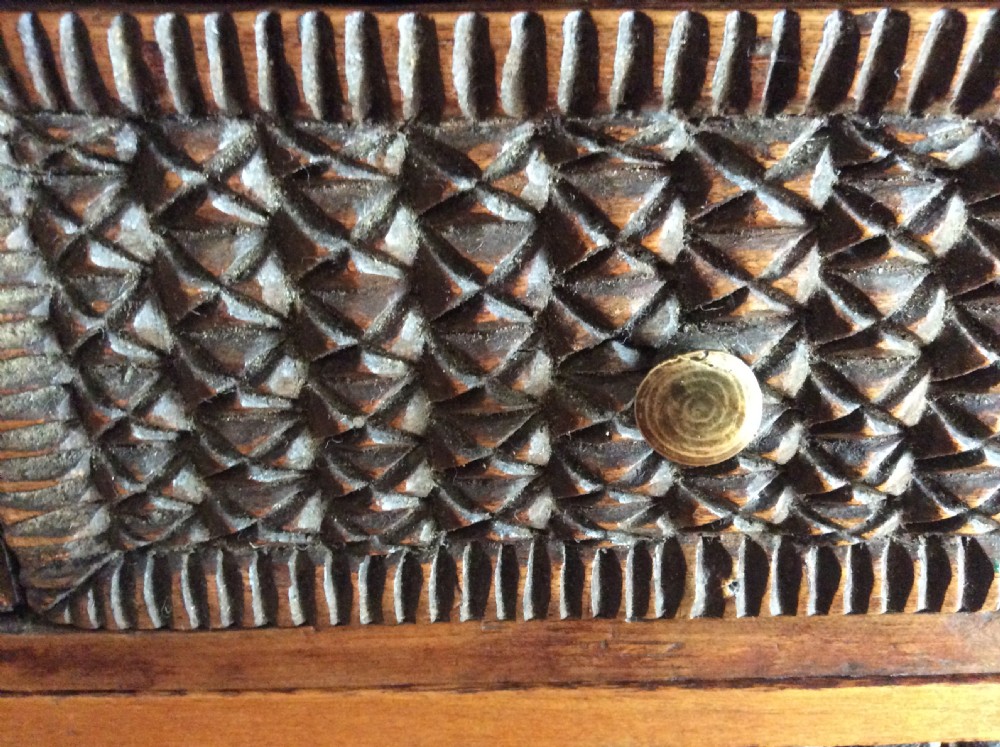 A tramp art miniature chest View VIII