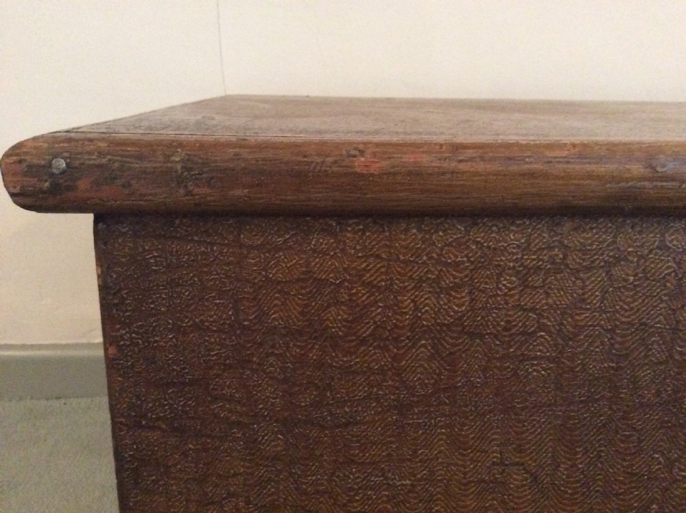 An early 19thC scumble painted trunk View IV