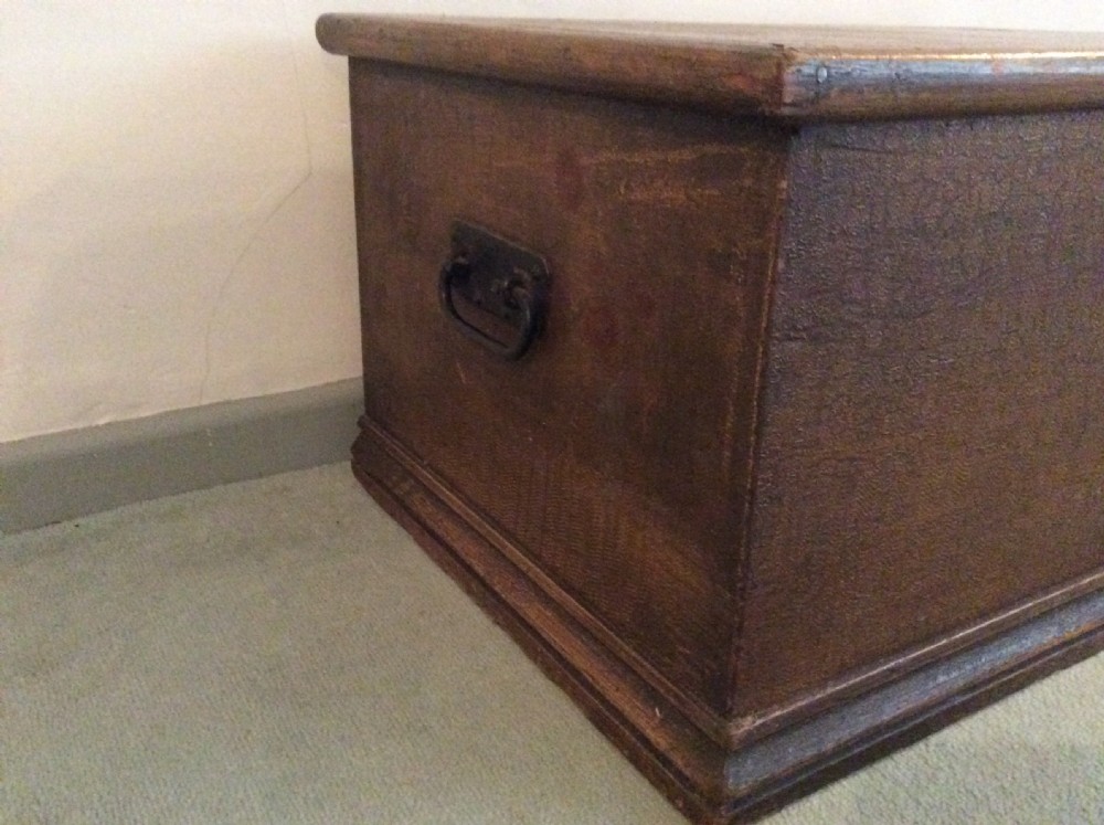 An early 19thC scumble painted trunk View VI