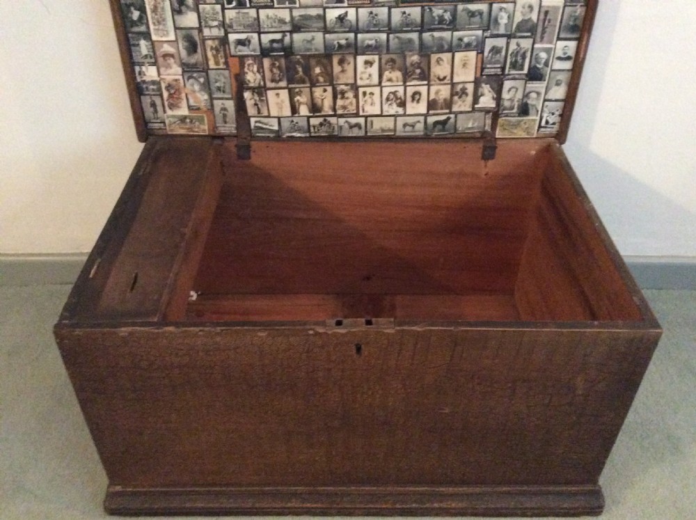 An early 19thC scumble painted trunk View VII
