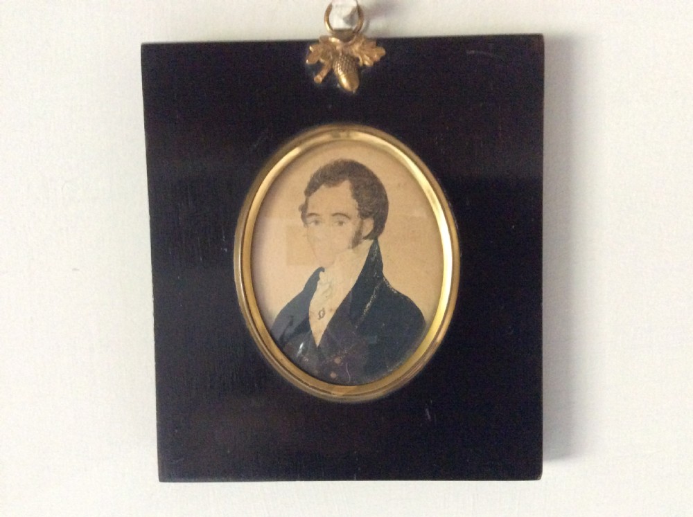 A miniature portrait watercolour