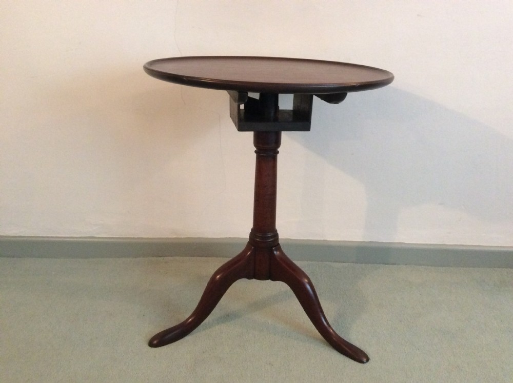 A Georgian dish top tripod wine table View II